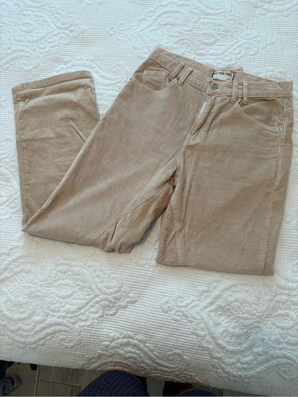 We The Free Corduroy Jeans in Light Tan